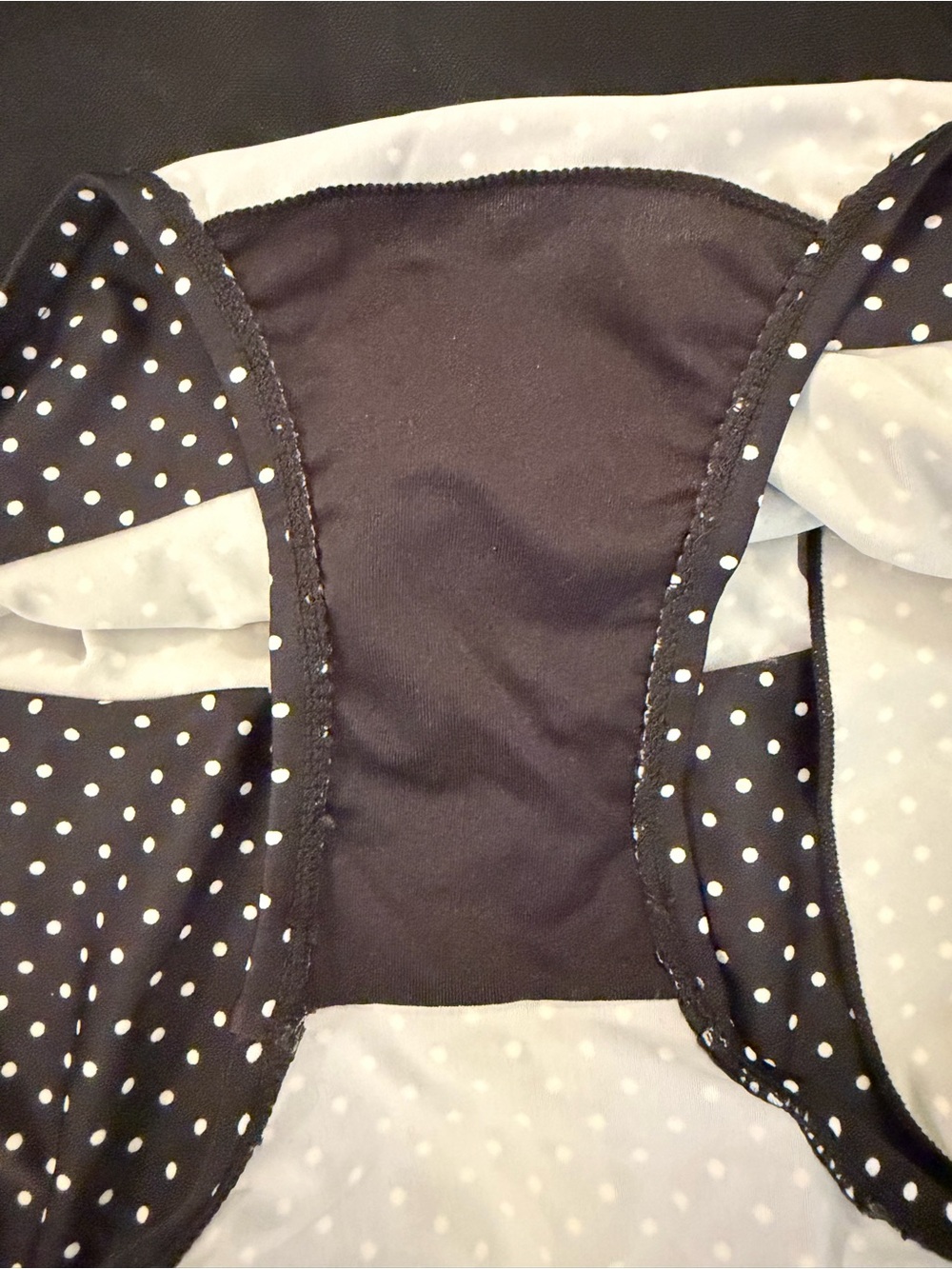 Shore Shapes Black Polka Dot Sweetheart Swimdress - Picture 9 of 10